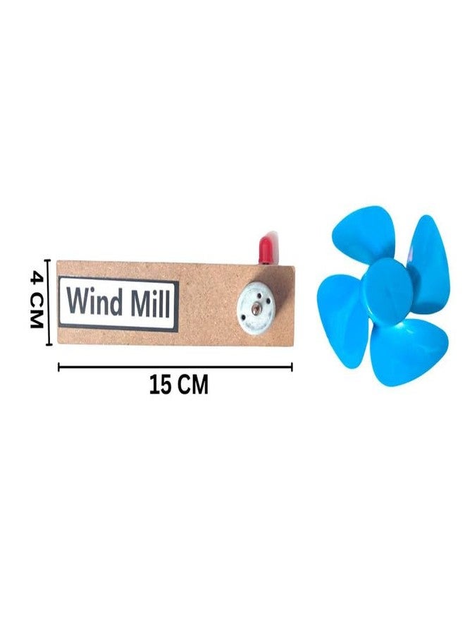 ESPtronics مجموعة ESPtronics DIY Combo طاحونة هوائية جاهزة مع لوحة شمسية 6 فولت، تجربة علمية، نموذج عملي، مشروع فيزيائي، مجموعة ألعاب لطلاب المدارس - Image 3